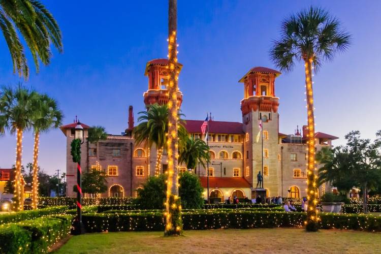 The Lightner Museum all lit up